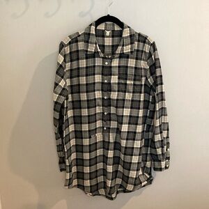 2/$30 🖤🩶 J Crew flannel tunic 🖤🩶 medium